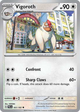 161 Vigoroth - Paldea Evolved