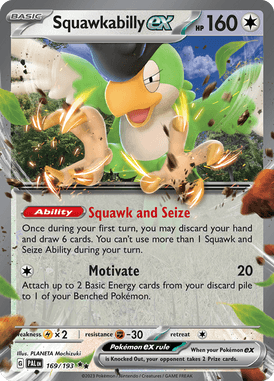169 Squawkabilly ex - Paldea Evolved