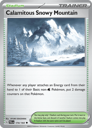 174 Calamitous Snowy Mountain - Paldea Evolved