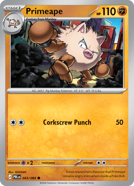 043 Primeape – Pitch Black