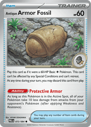 072 Antique Armor Fossil – Pitch Black