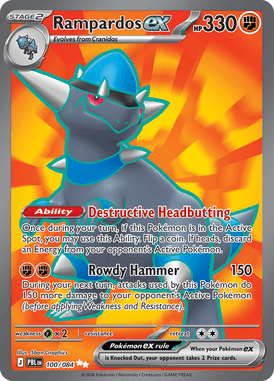 100 Rampardos ex – Pitch Black