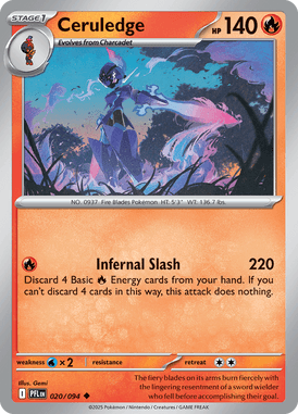020 Ceruledge - Phantasmal Flames