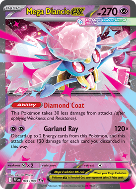 041 Mega Diancie ex - Phantasmal Flames