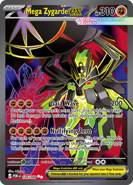Mega Zygarde ex – Perfect Order POR 104