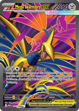 Mega Skarmory ex – Perfect Order POR 106