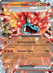 017 Hearthflame Mask Ogerpon ex - Prismatic Evolutions