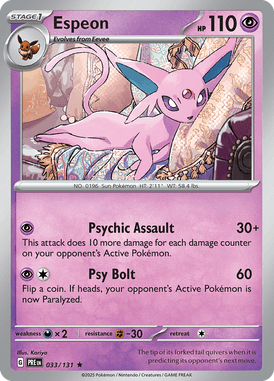 033 Espeon - Prismatic Evolutions