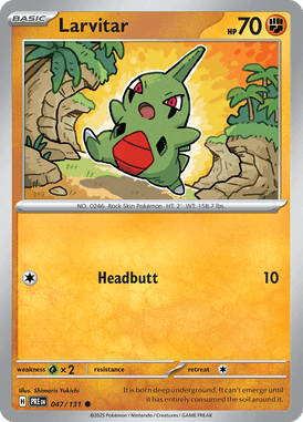 047 Larvitar - Prismatic Evolutions