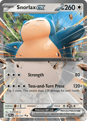 076 Snorlax ex - Prismatic Evolutions