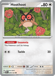 077 Hoothoot - Prismatic Evolutions