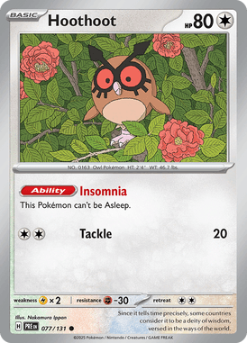 077 Hoothoot - Prismatic Evolutions
