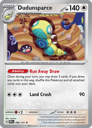 080 Dudunsparce - Prismatic Evolutions