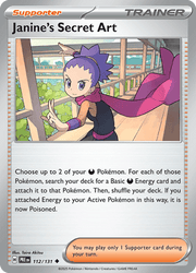 112 Janine's Secret Art - Prismatic Evolutions