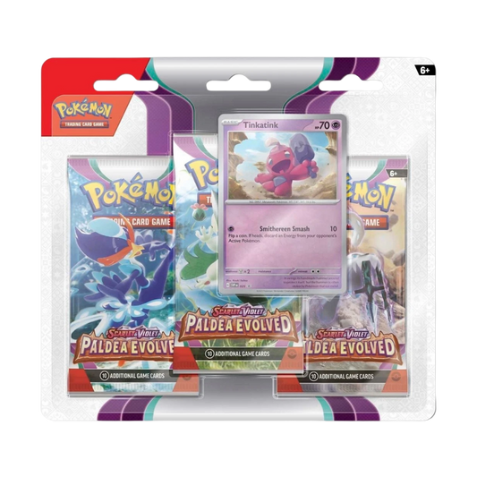 Paldea Evolved: Tinkatink 3-Pack Blister
