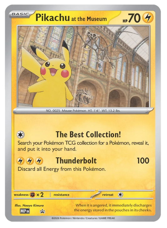 Pikachu at the Museum - MEP Black Star Promos (Sealed)
