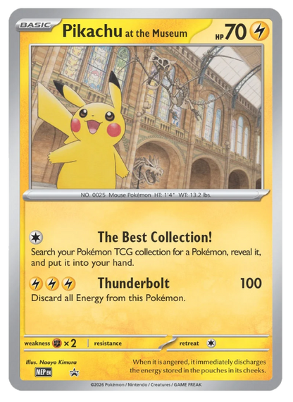 Pikachu at the Museum - MEP Black Star Promos (Sealed)