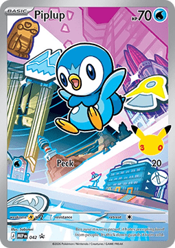 Piplup – Mega Evolution Promo Card MEP 42