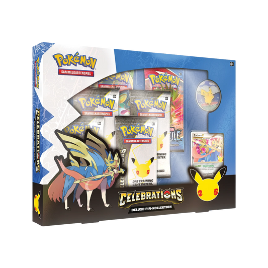 Pokemon 25th Anniversary Deluxe Collection Pin Box Zacian X