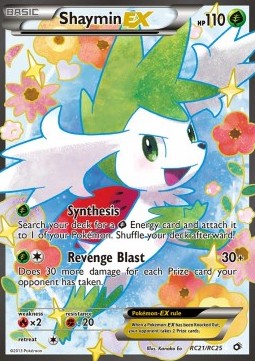 RC21 Shaymin EX - Legendary Treasures