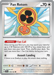 118 Fan Rotom - Stellar Crown