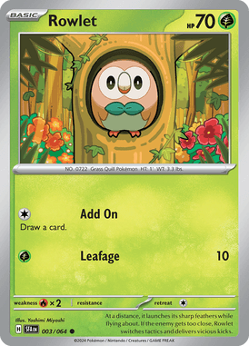 003 Rowlet - Shrouded Fable