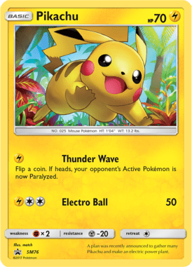 Pikachu – Sun & Moon Promo Card SMP 76