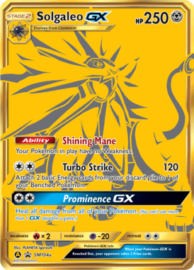 Solgaleo-GX – Sun & Moon Promo Card SMP 104a