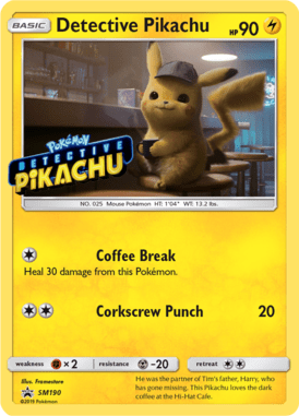 Detective Pikachu – Sun & Moon Promo Card SMP 190