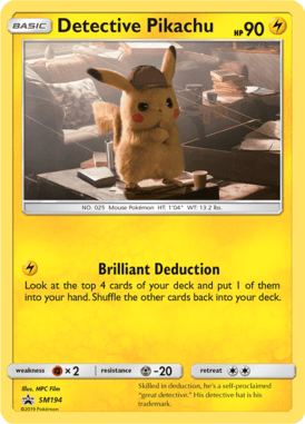 Detective Pikachu – Sun & Moon Promo Card SMP 194