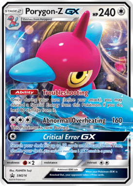 Porygon-Z-GX – Sun & Moon Promo Card SMP 216