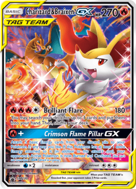 Charizard & Braixen-GX – Sun & Moon Promo Card SMP 230