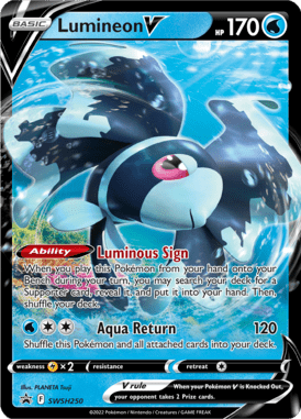 250 Lumineon V - Sword & Shield Promo Cards