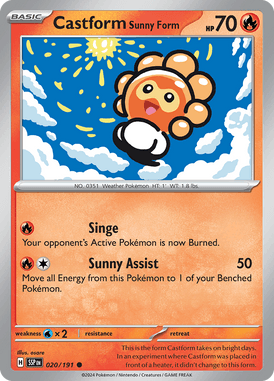 020 Castform Sunny Form - Surging Sparks