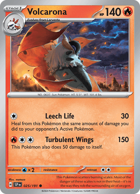 025 Volcarona - Surging Sparks