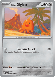 122 Alolan Diglett - Surging Sparks