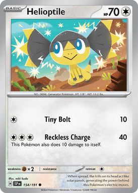 154 Helioptile - Surging Sparks