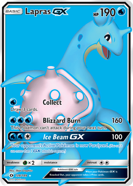 139 Lapras-GX - Sun & Moon