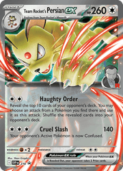 218 Team Rocket's Persian ex - Scarlet & Violet Promo Cards