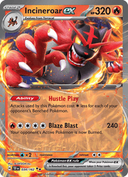 034 Incineroar ex - Temporal Forces