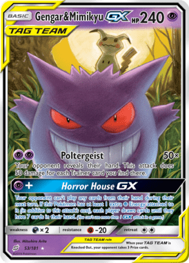 Gengar & Mimikyu-GX – Team Up TEU 53