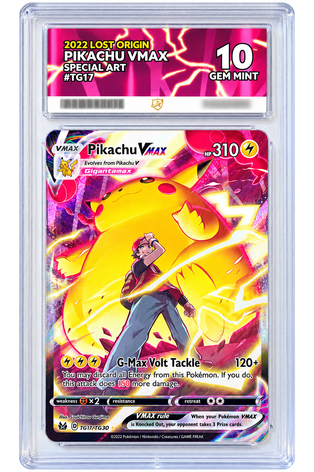 TG17 Pikachu VMAX - Lost Origin - ACE 10 (GEM MINT)