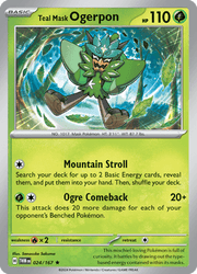 024 Teal Mask Ogerpon - Twilight Masquerade