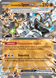 112 Cornerstone Mask Ogerpon ex - Twilight Masquerade