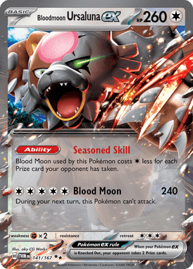 141 Bloodmoon Ursaluna ex - Twilight Masquerade