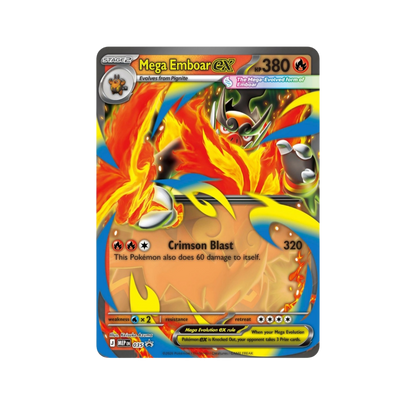 Pokémon Mega Evolution Ascended Heroes Mega Emboar ex Box