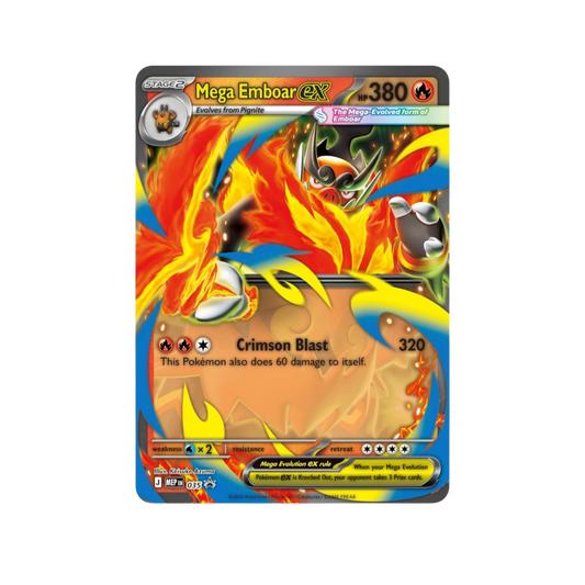 Pokémon Mega Evolution Ascended Heroes Mega Emboar ex Box