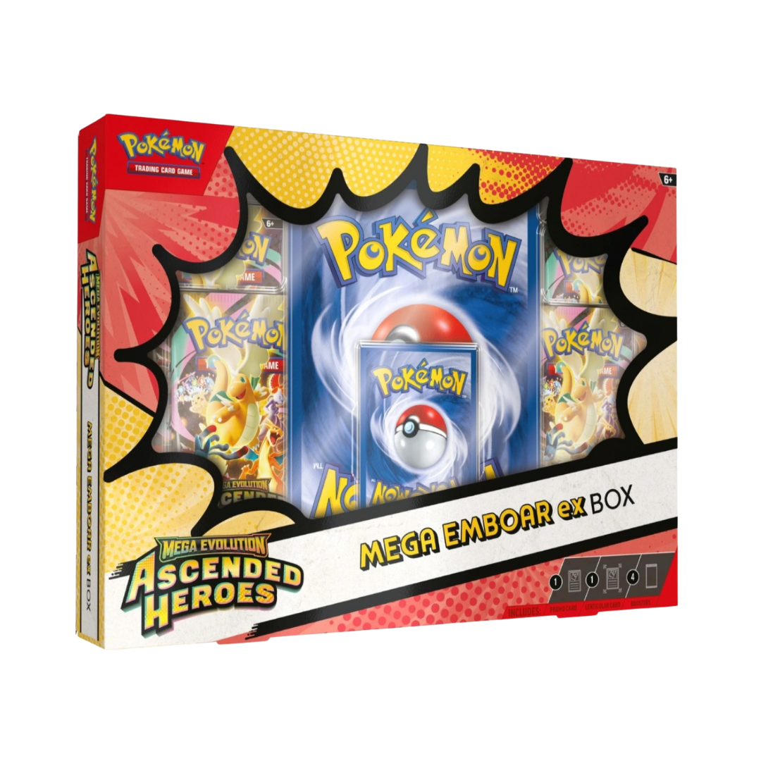 Pokémon Mega Evolution Ascended Heroes Mega Emboar ex Box