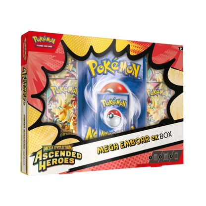 Pokémon Mega Evolution Ascended Heroes Mega Emboar ex Box