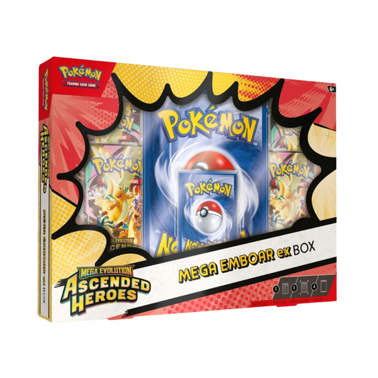 Pokémon Mega Evolution Ascended Heroes Mega Emboar ex Box